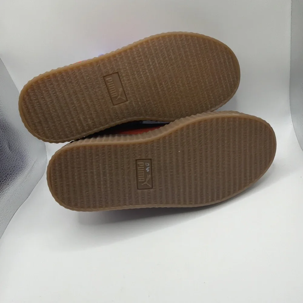 Puma Fenty By Rihanna Creeper Purple, Suede Red Gum‎ Sole Woman's 7